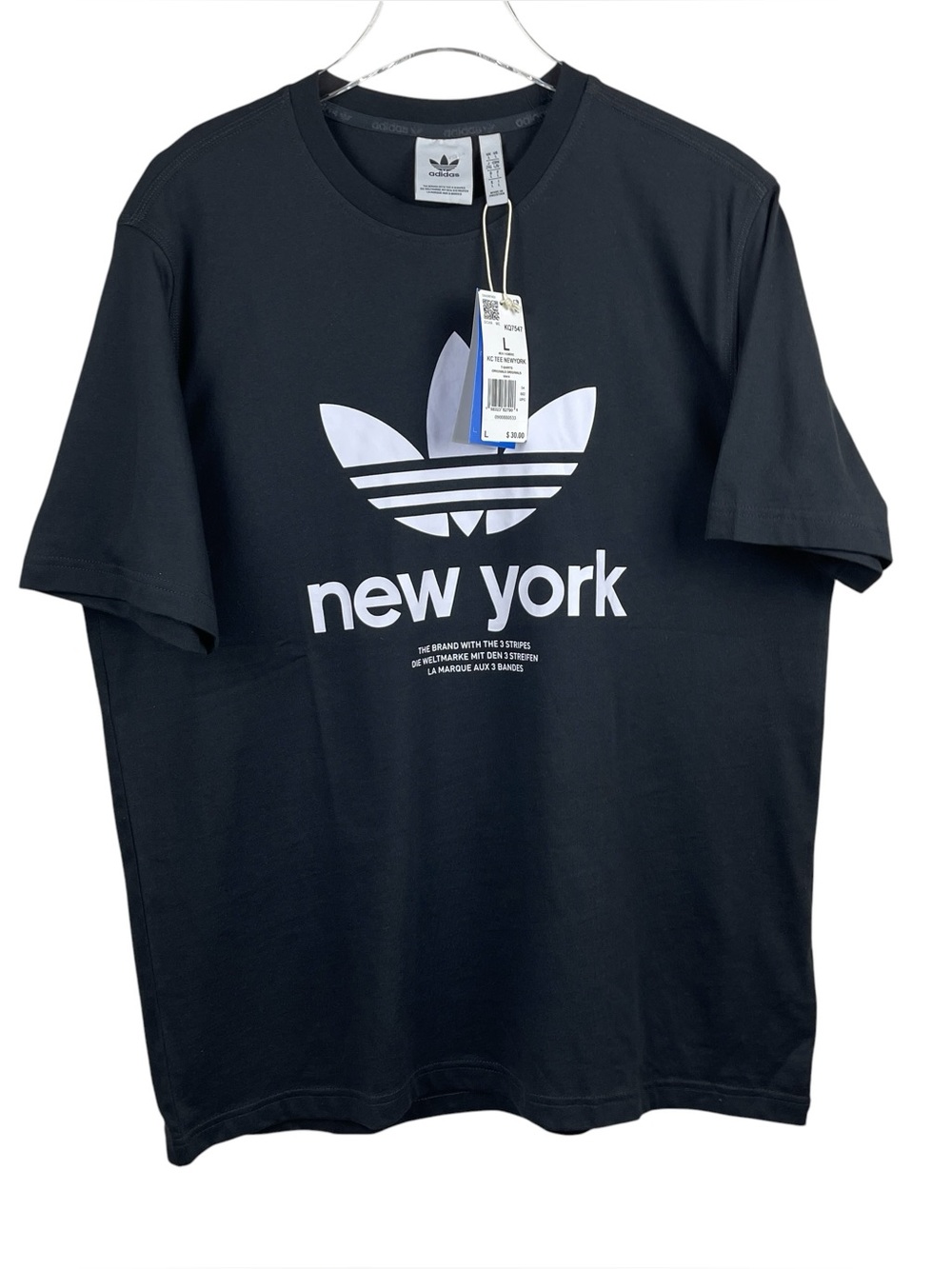 Adidas Originals New York  Black T-Shirt NWT